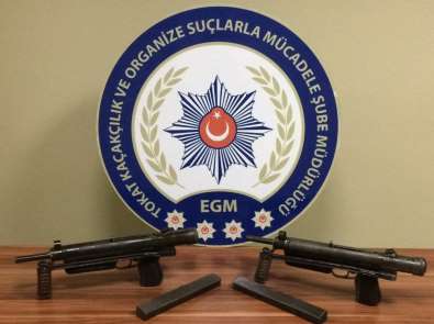 Tokat'ta iki adet otomatik silah ele geçirildi 
