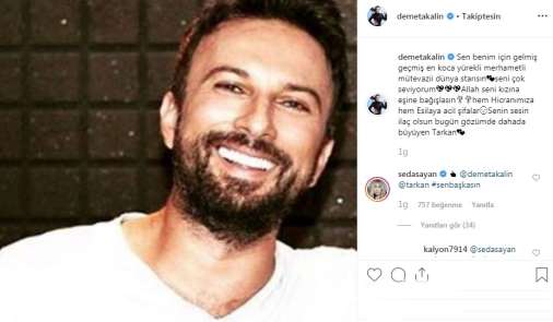 Demet Akalın, megastar Tarkan hayranlarını korkuttu 