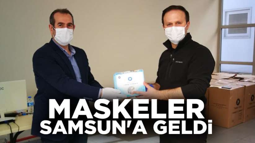 Ücretsiz maskeler Samsun'a geldi