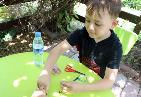 Minikler 'Tohumlu Çiçek Kalemler' ile çevre bilincine dikkat çekti 