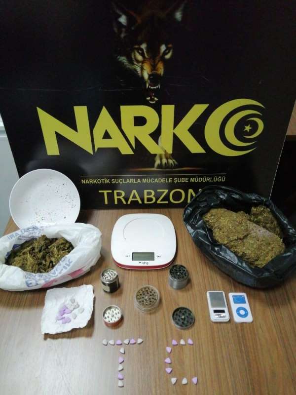 Uyuşturucu madde ticaretinden aranan 3 şahıs Trabzon'da yakalandı