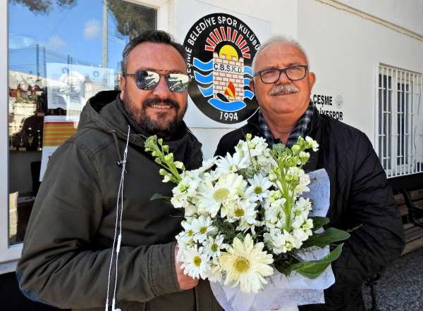 Çeşme Belediyespor-Alaçatıspor derbisi sonrası tribünler karıştı 