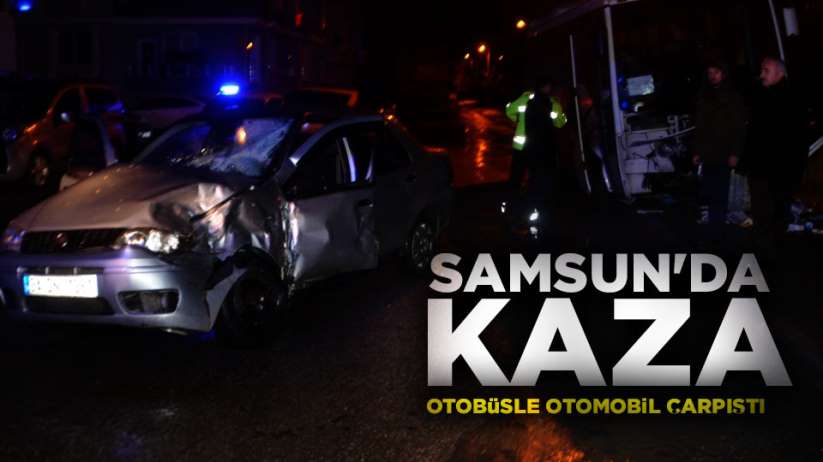 Samsun'da trafik kazası; 1 yaralı