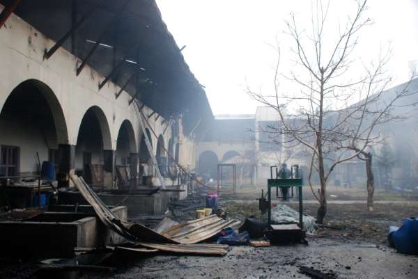 Tokat Yazmacılar Sitesi'ndeki yangın söndürüldü 