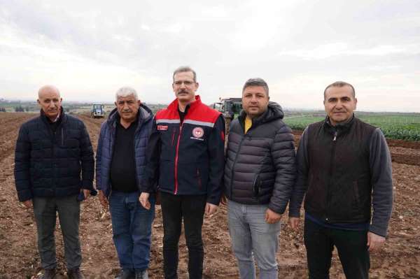 Adana'da turfanda patates toprakla buluştu