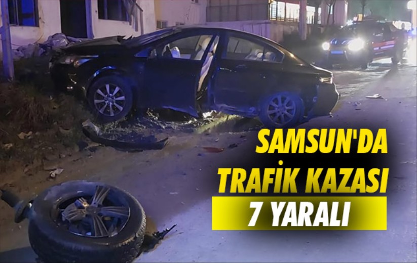 Samsun'da trafik kazası: 7 yaralı