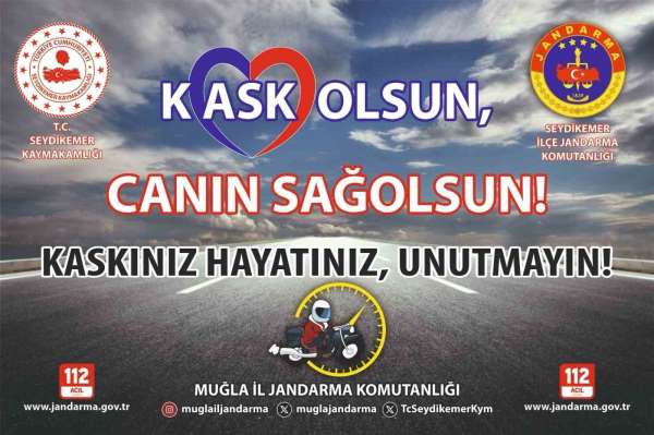 Fethiye'de motosiklet kazalarına karşı farkındalık projesi