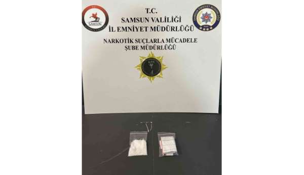 Samsun'da uyuşturucuyla yakalanan şahıs gözaltına alındı