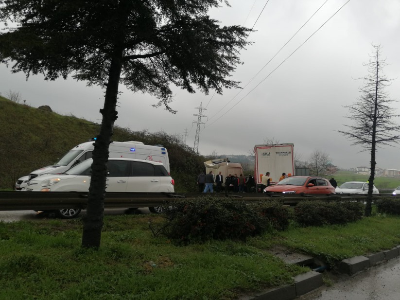 Samsun'da feci tır kazası