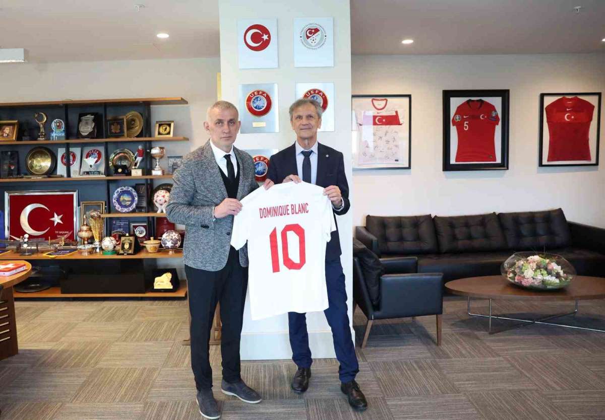 İsviçre Futbol Federasyonu Başkanı Blanc'tan Hacıosmanoğlu'na ziyaret