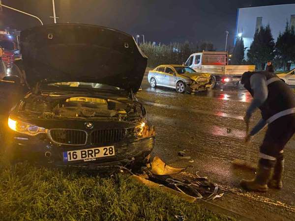 Karadeniz Ereğli'deki trafik kazasında iki kişi yaralandı