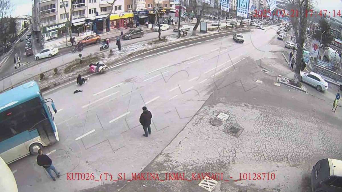 Kütahya'da şubat ayında meydana gelen kazalar kameraya yansıdı