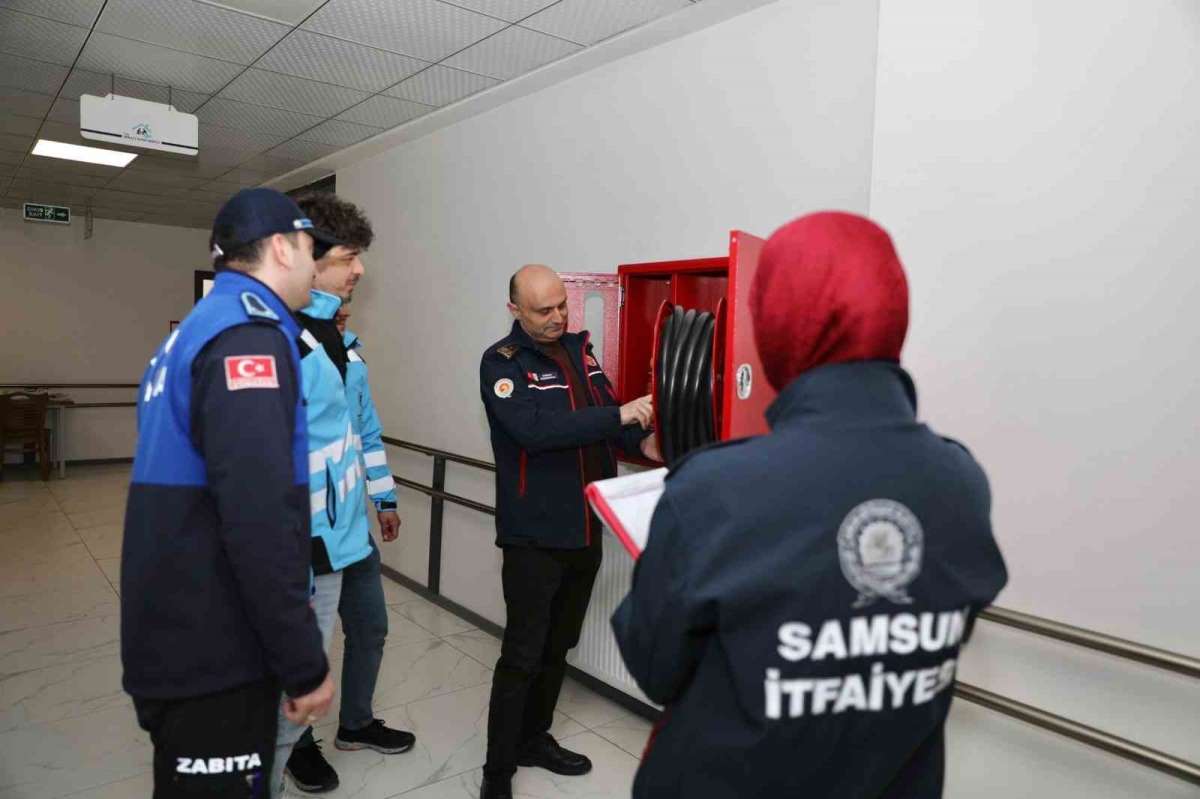 Samsun'daki otel ve konaklama yerleri yangın denetimi