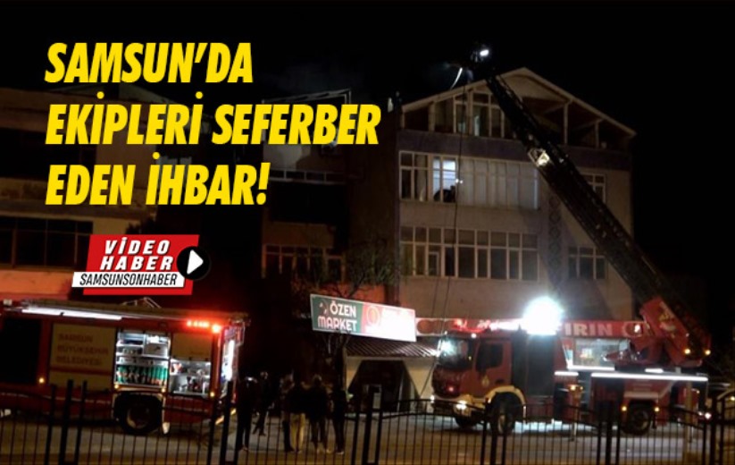 Samsun'da fırının bacasında çıkan yangın ekipleri seferber etti!