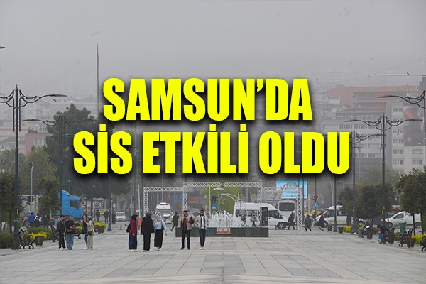 Samsun'da sis etkili oldu