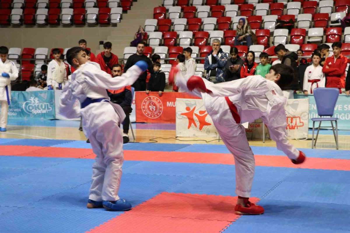 Muş'ta karate grup birinciliği müsabakaları başladı
