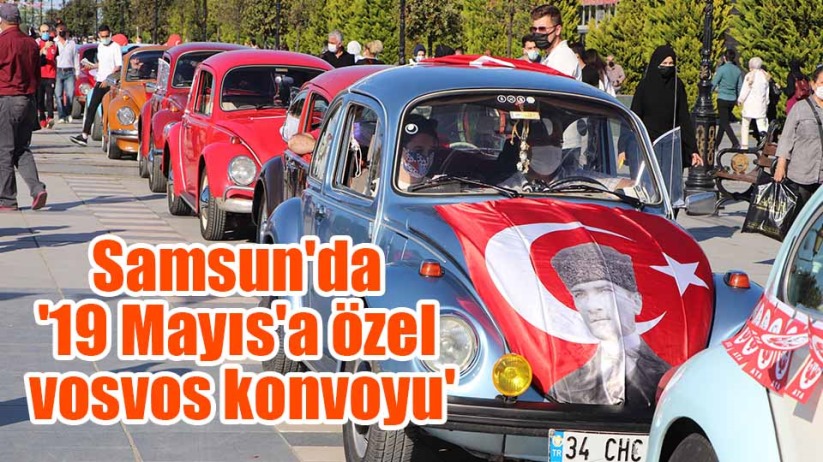 Samsun'da '19 Mayıs'a özel vosvos konvoyu'
