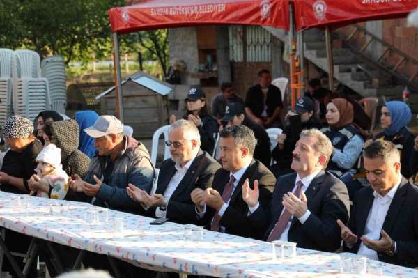 Şehit polis için Bafra'da mevlit okutuldu