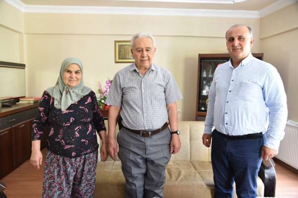 Başkan Kaya'dan şehit babalarına Babalar Günü ziyareti 