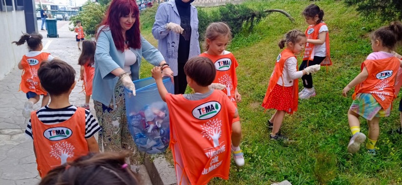 Samsun'da minik çevrecilerden büyüklere çevre dersi