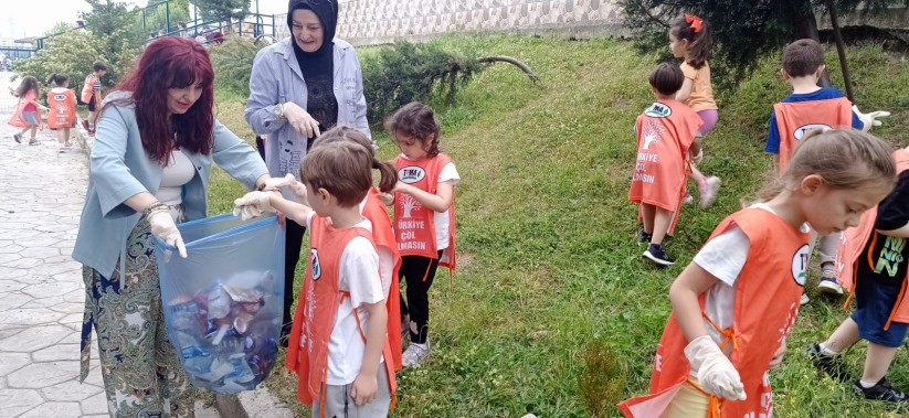 Samsun'da minik çevrecilerden büyüklere çevre dersi