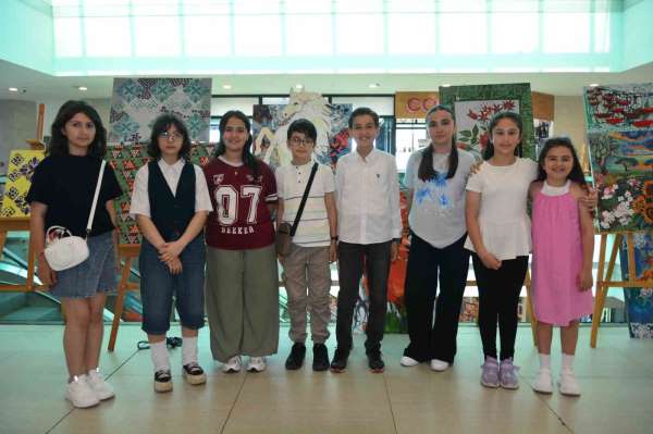 Ordu'da üstün yetenekli çocuklardan 100 eserle sanat şöleni