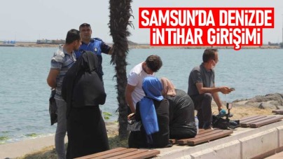 Samsun'da denizde intihar girişimi