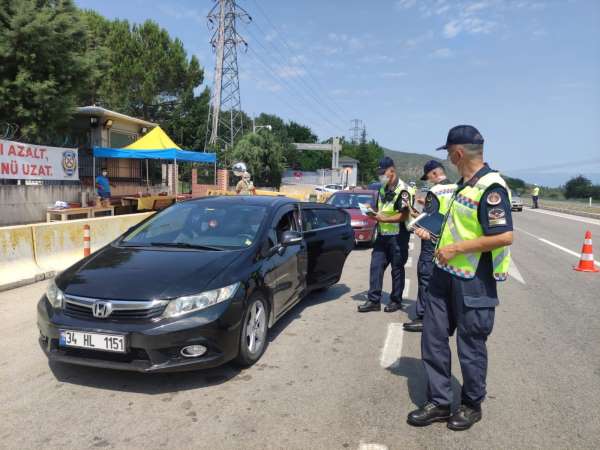 Tokat'ta D-100 Karayolunda bayram öncesi trafik denetimi