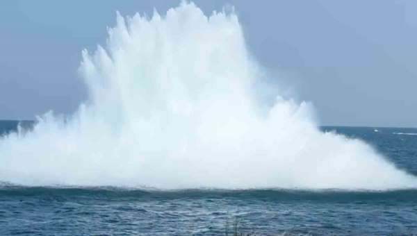 Ordu'da denizde bulunan mayın, SAS ekipleri tarafından imha edildi