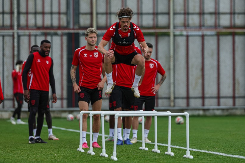 Samsunspor, Panathinaikos hazırlıklarını sürdürdü