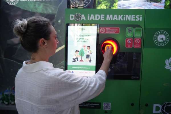 DOA makineleri Samsun'da 49 binden fazla içecek ambalajı topladı