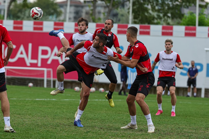 Samsunspor, Panathinaikos hazırlıklarını sürdürdü