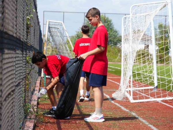 Spor camiasından 'Temiz Şehir Düzce' kampanyasına destek