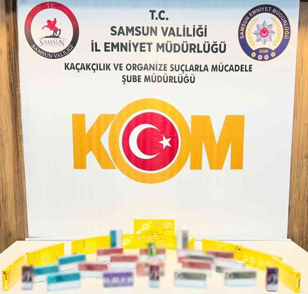 Samsun'da kaçak tütün ve elektronik sigara operasyonu