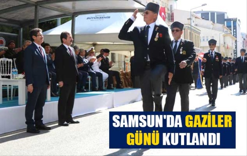 Samsun'da Gaziler Günü kutlandı