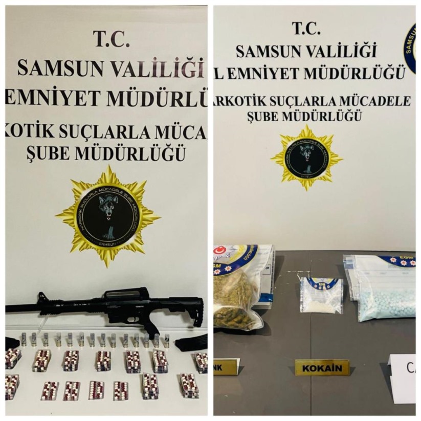 Samsun'da uyuşturucu ticaretinden 4 kişi gözaltına alındı