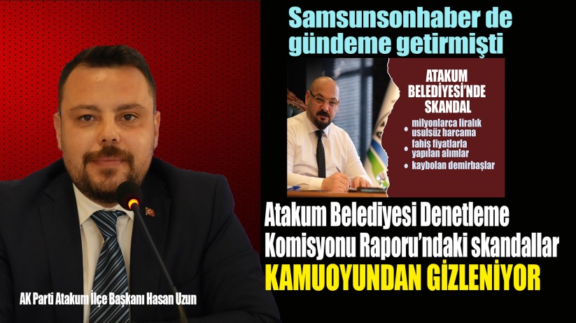 'Vatandaşlar artık Atakum Belediyesi'nden ümidini kesmiş durumda'