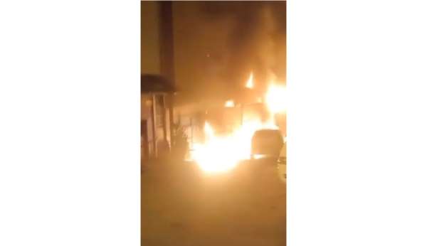 İş yerinde önce yangın çıktı sonra patlama oldu