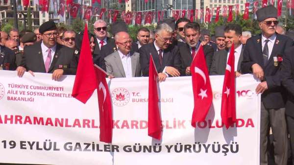 Bursa'da 19 Eylül Gaziler Günü'nde şehitler ve gaziler anıldı
