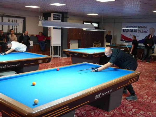 Düzce'de 3 Bant Bilardo Longoni Cup Türkiye Şampiyonası başladı