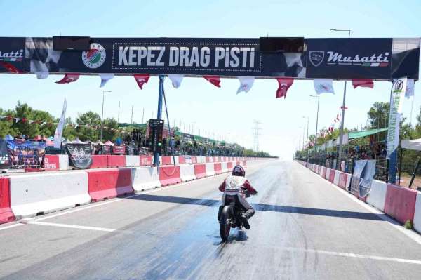 Kepez'de moto drag heyecanı start aldı