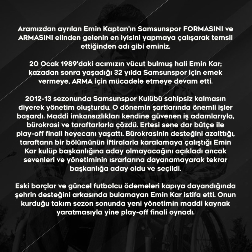 Samsunspor taraftarından Emin Kar isyanı! 'Bu ayıbı kimse unutmaz'