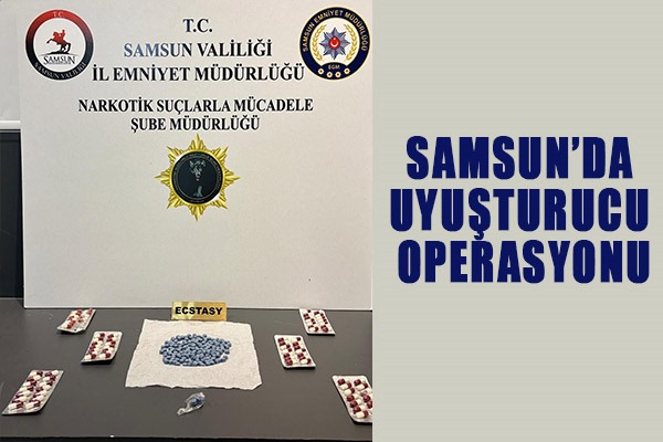 Samsun'da uyuşturucu operasyonu 