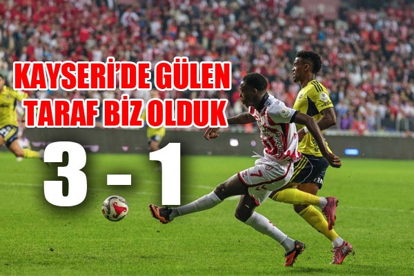 Trendyol Süper Lig: Kayserispor: 1 - Samsunspor: 3
