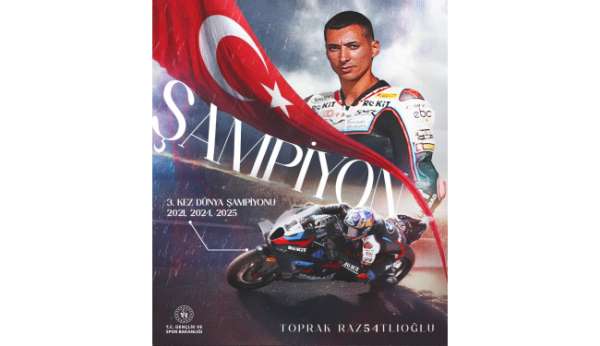 Bakan Bak'tan Toprak Razgatlıoğlu'na tebrik