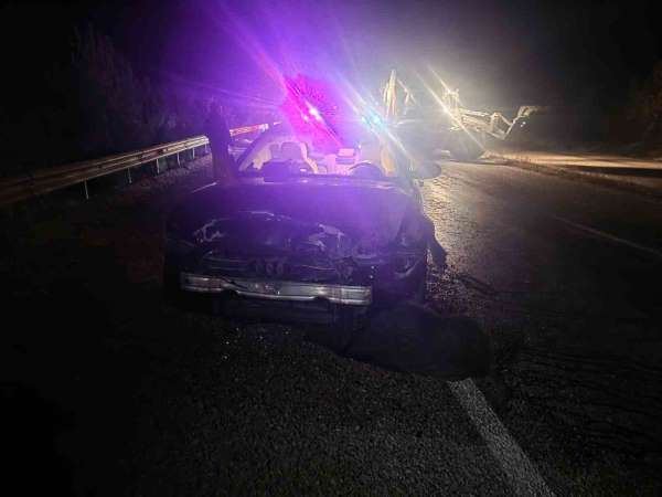 Sinop Belediye Başkanı'nın makam aracı domuz sürüsüne çarptı: Başkan kazayı yara almadan atlattı