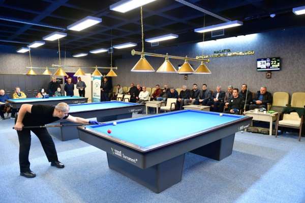 Yeşilyurt'ta Bilardo Turnuvası çekişmeli geçti