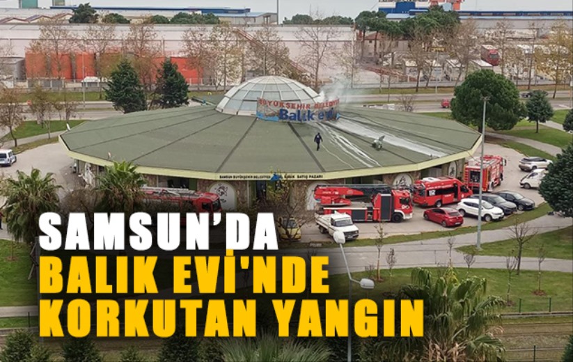 Samsun'da Balık Evi'nde korkutan yangın