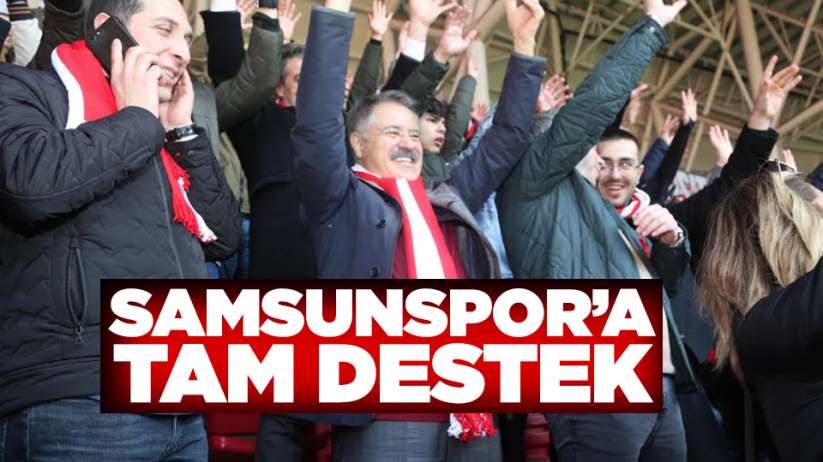 Samsunspor'a tam destek