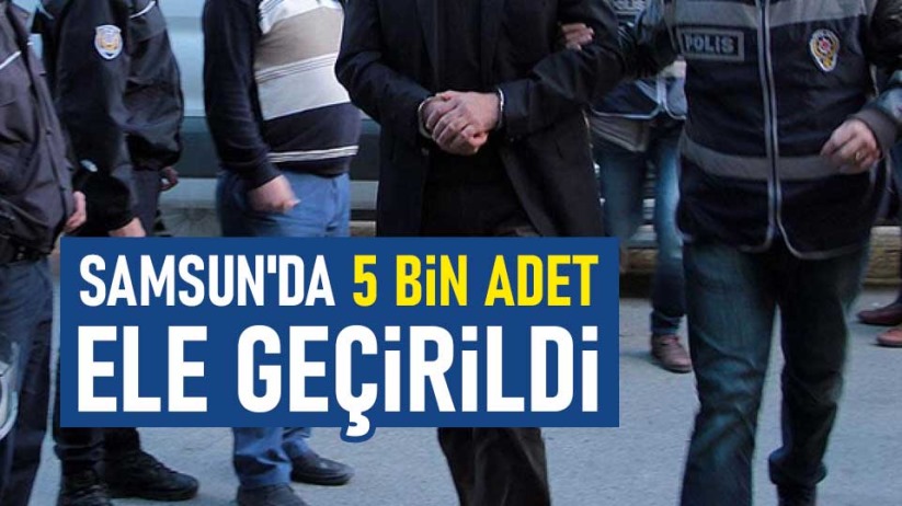 Samsun'da 5 bin adet ele geçirildi